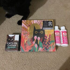 Black Cat Puzzle Set